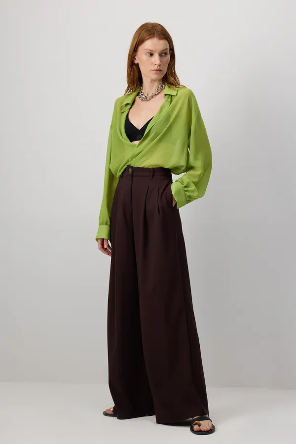 PLEATED CREPE PANTS PLEATED CREPE PANTS