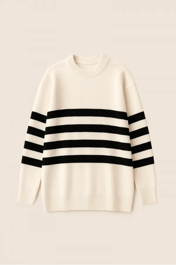 STRIPED KNITTED TUNIC