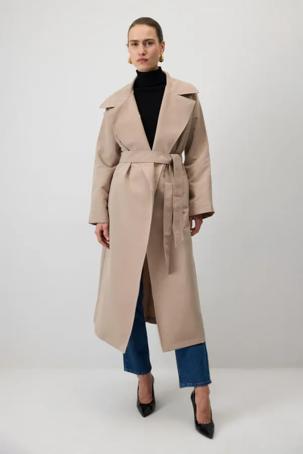 Raglan sleeve double-breasted trench coat Raglan sleeve double-breasted trench coat