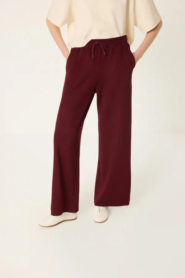 KNITTED PANTS WITH ELASTIC WAISTBAND KNITTED PANTS WITH ELASTIC WAISTBAND