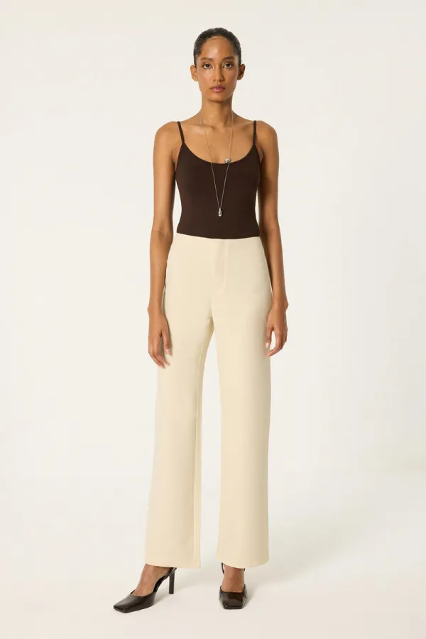 STRAIGHT FIT CREPE PANTS STRAIGHT FIT CREPE PANTS