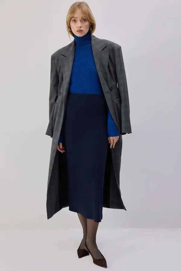 BELİ LASTİKLİ ÖRME ETEK