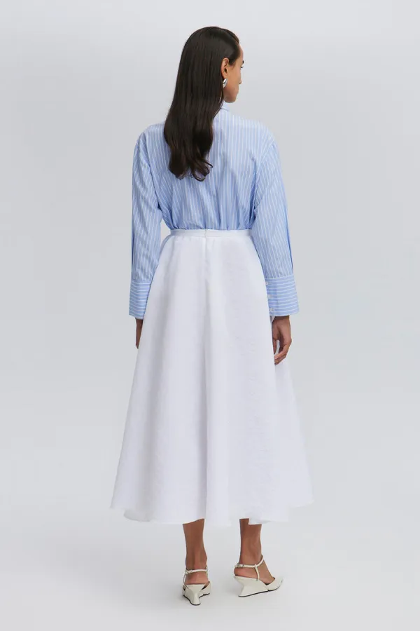 RUFFLED CUPRA SKIRT RUFFLED CUPRA SKIRT