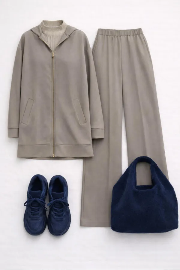 ZIPPED HOODED JACKET