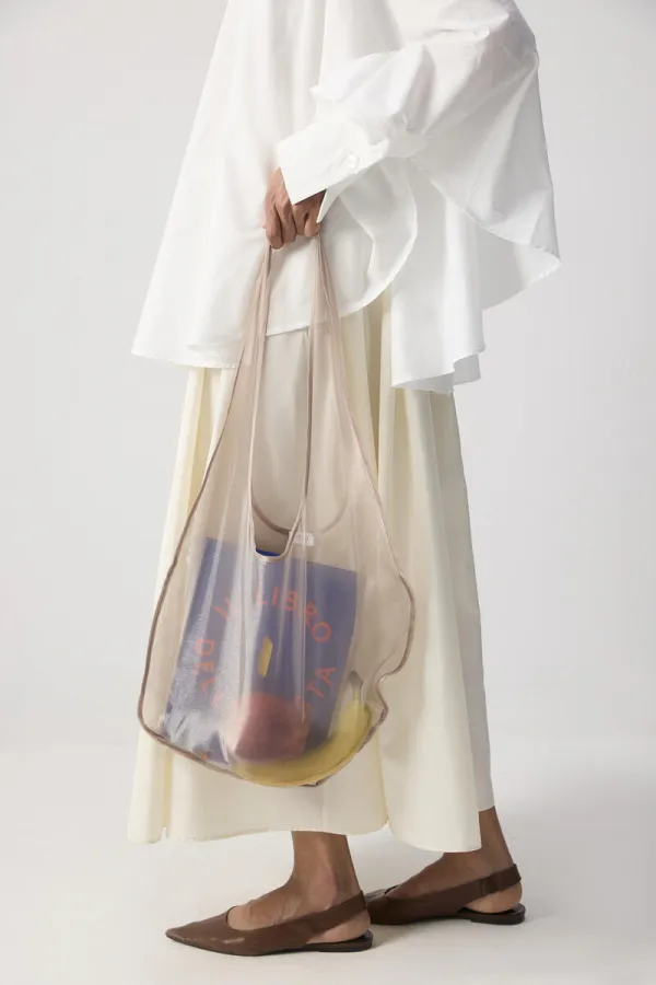 SAC EN ORGANZA À BANDOULIÈRE ÉPAISSE