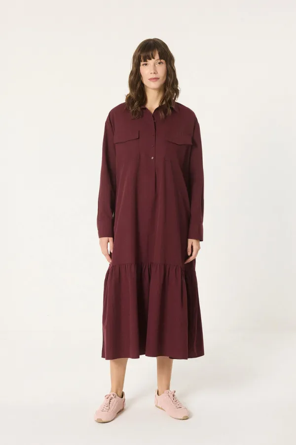 ROBE CHEMISE EN POPLIN