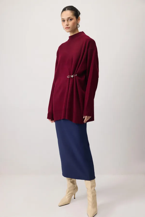 KNITTED TUNIC WITH ACCESSORIES