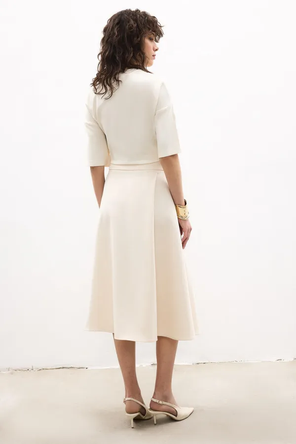 PLEATED BELTED SKIRT PLEATED BELTED SKIRT