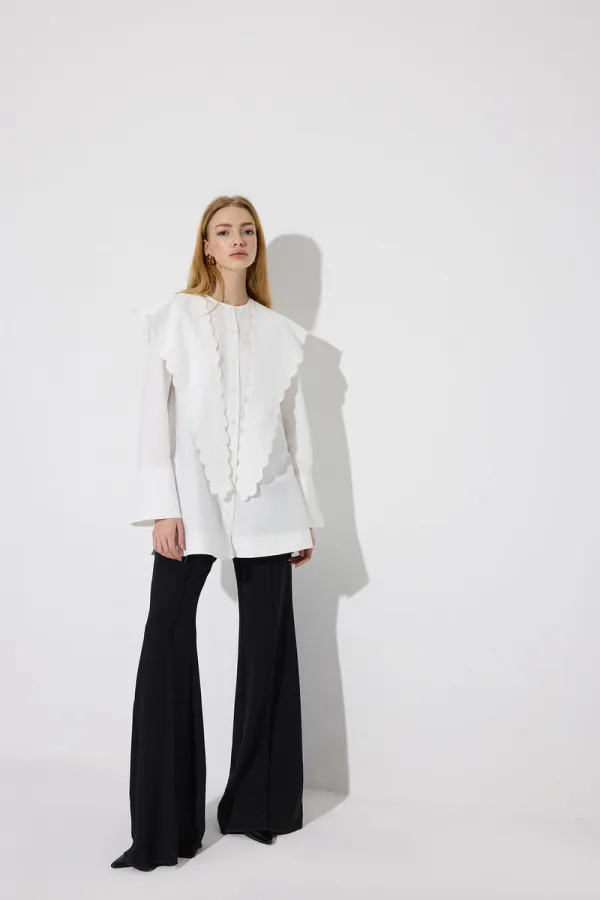 WIDE COLLAR POPLIN SHIRT WIDE COLLAR POPLIN SHIRT