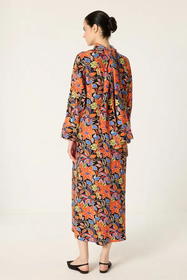 PATTERNED VISCOSE DRESS PATTERNED VISCOSE DRESS