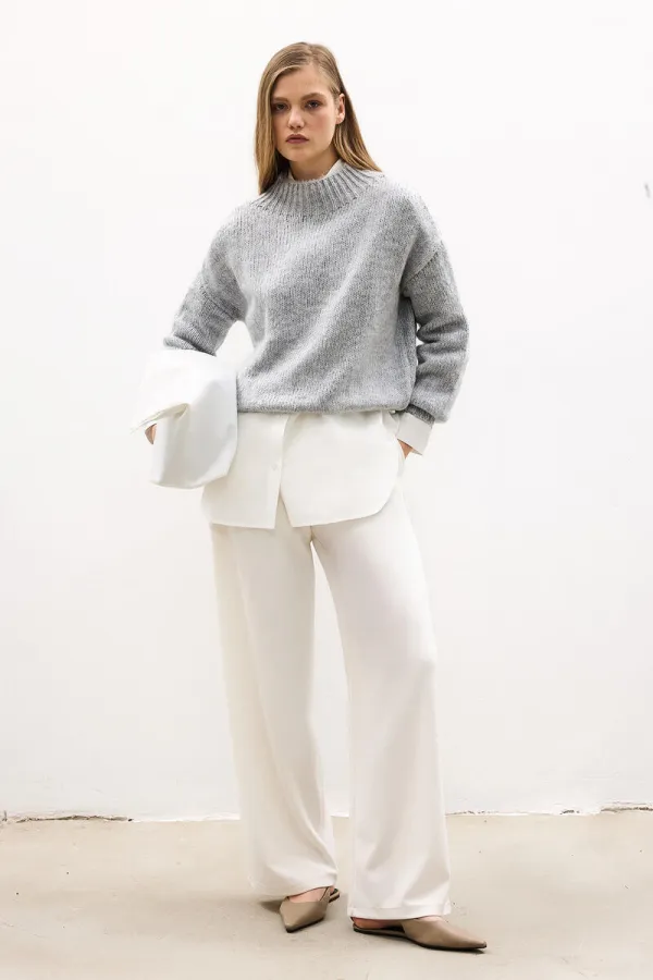 BALON KOL TRİKO KAZAK