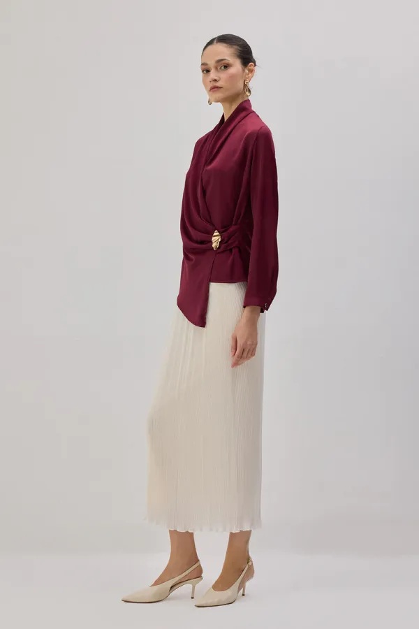 DRAPED BLOUSE DRAPED BLOUSE