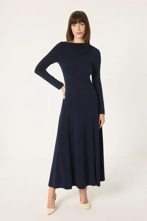 ROBE BASIQUE EN MAILLE À MANCHES LONGUES