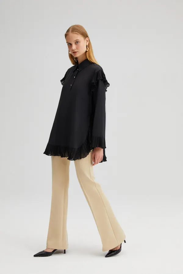 ŞİFON FIRFIR DETAYLI TUNİK