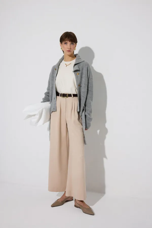 PLEATED POCKET PANTS