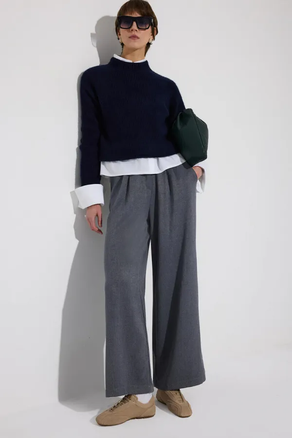 PLEATED POCKET PANTS