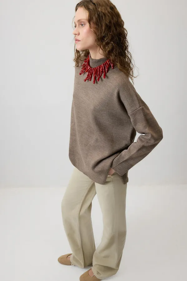 DİK YAKA BASIC TRİKO KAZAK