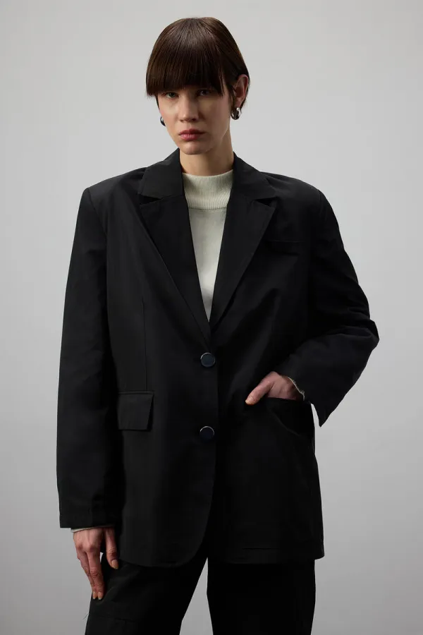 PARACHUTE FABRIC BLAZER JACKET