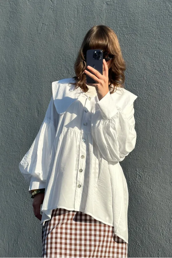 BALON KOL VİSKON GÖMLEK