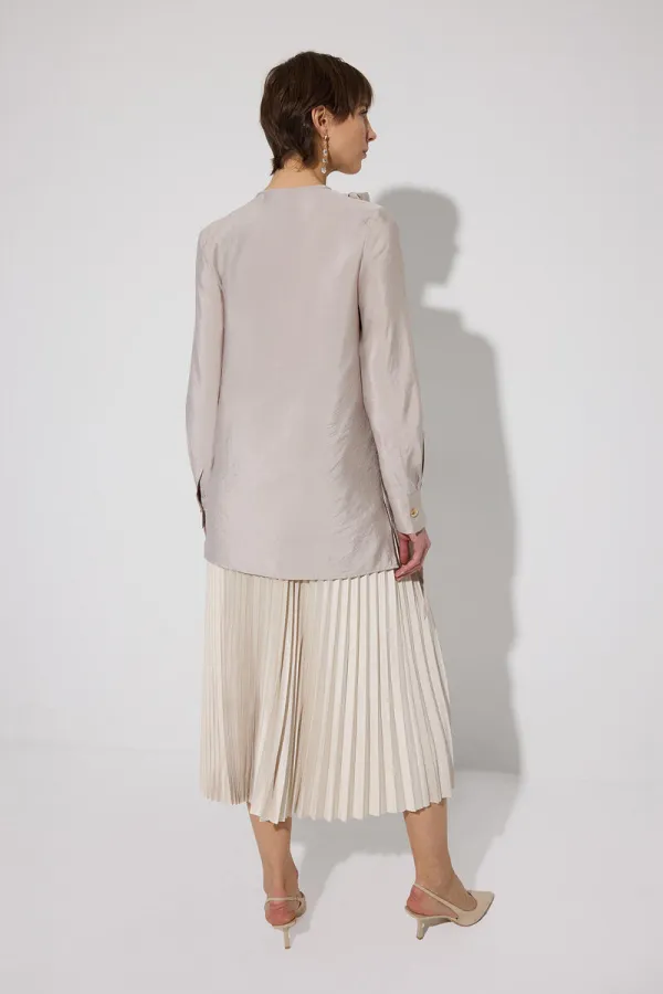 Tunique Cupra à boutons dorés