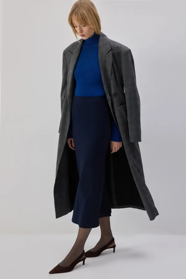 BELİ LASTİKLİ ÖRME ETEK