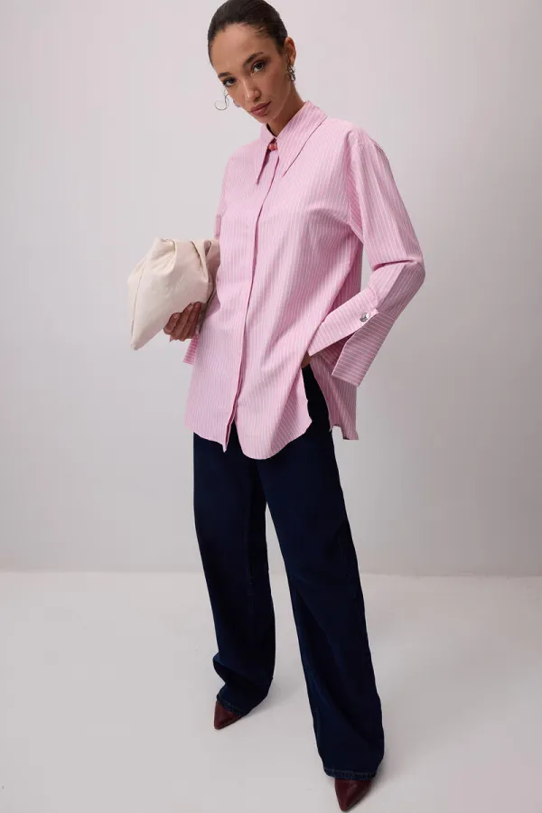 WIDE-CUFFS STRIPED SHIRT WIDE-CUFFS STRIPED SHIRT
