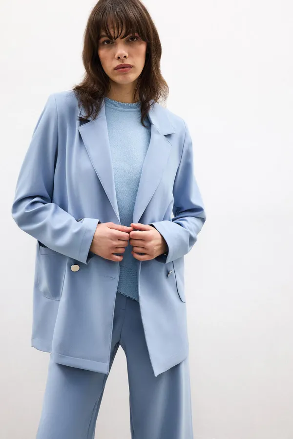 VESTE BLAZER EN CRÊPE