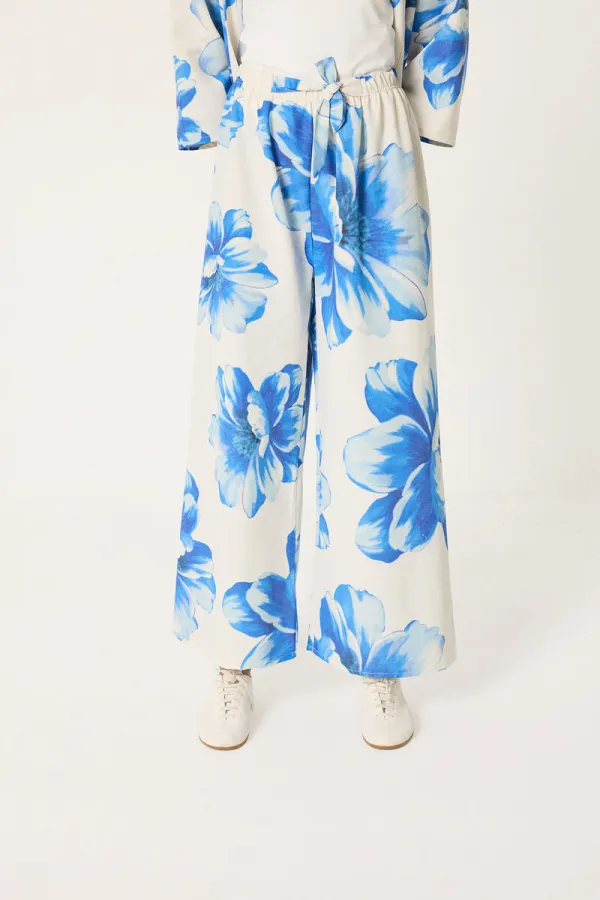 ÇİÇEK BASKILI KİMONO TAKIM