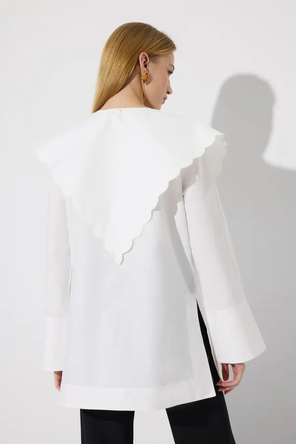 WIDE COLLAR POPLIN SHIRT WIDE COLLAR POPLIN SHIRT
