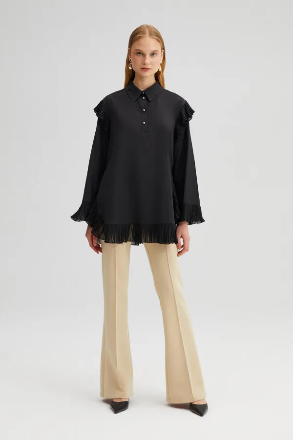 ŞİFON FIRFIR DETAYLI TUNİK