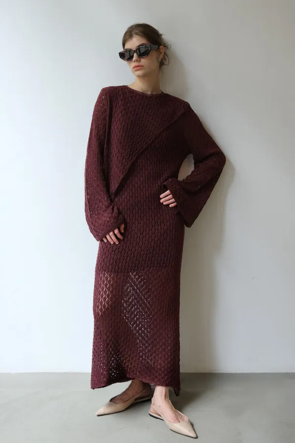 PAMUKLU BRODE ELBİSE