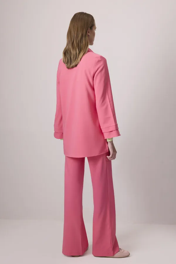 ZIPPED TUNIC AND PANTS CREPE SET ZIPPED TUNIC AND PANTS CREPE SET
