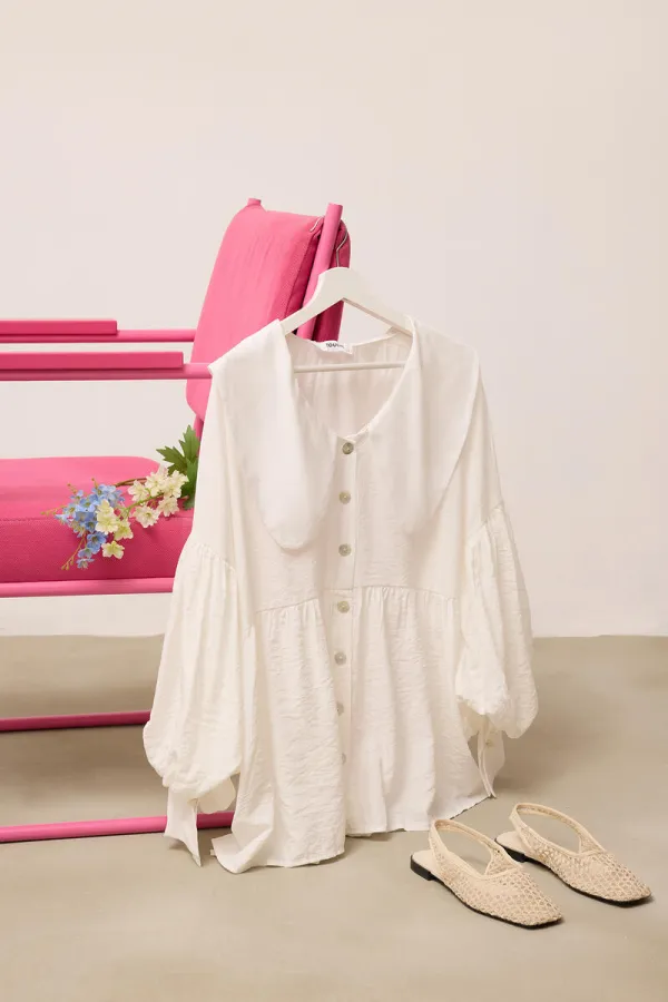 BALON KOL VİSKON GÖMLEK