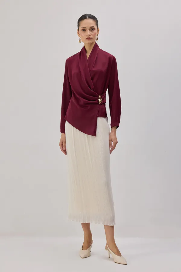 DRAPED BLOUSE DRAPED BLOUSE