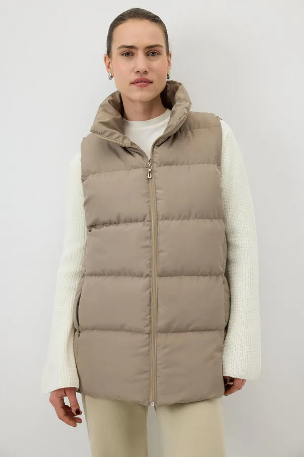 ZIPPED PUFFER VEST