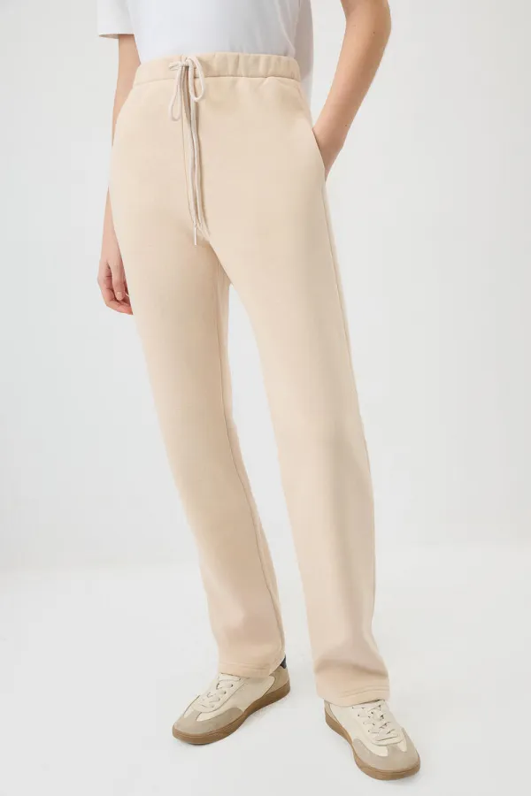 KNITTED PANTS WITH ELASTIC WAISTBAND
