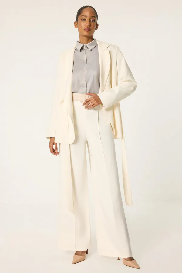TIE-UP JACKET AND TROUSER SET TIE-UP JACKET AND TROUSER SET