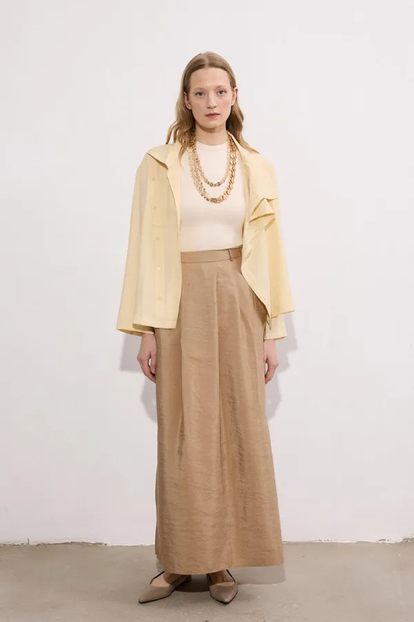 JUPE MAXI À BOUTONS