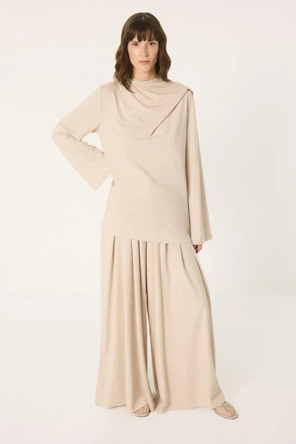 Ensemble 2 pièces à col châle