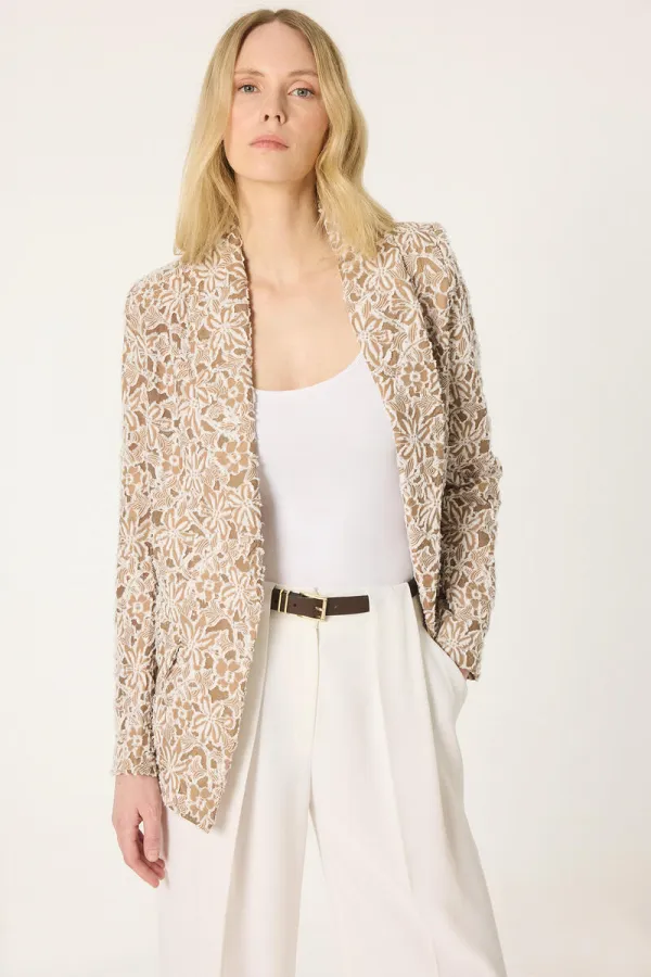 PATTERNED BLAZER JACKET