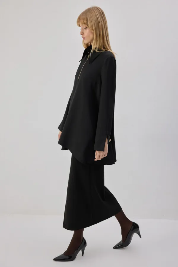 Tunique à fermeture éclair