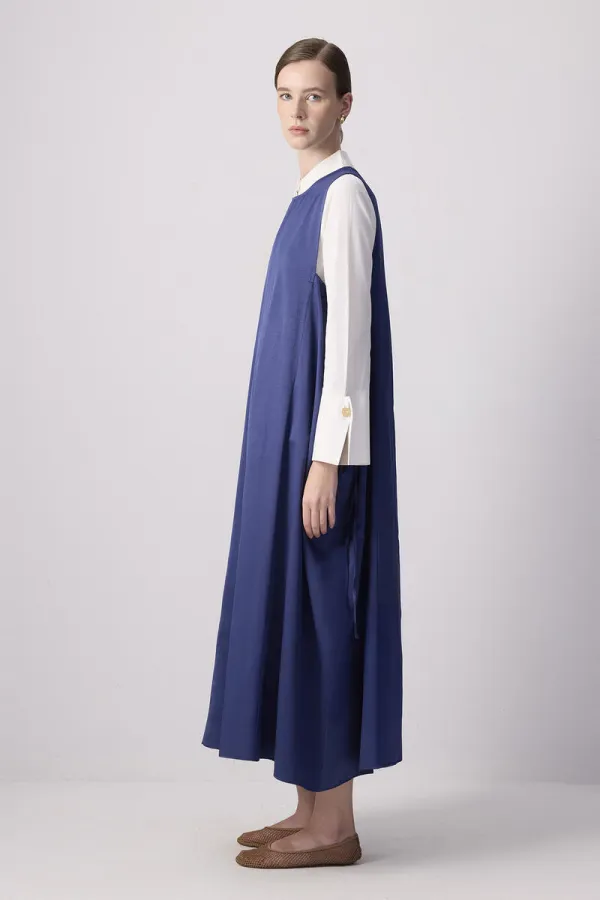 Gilet oversize froncé