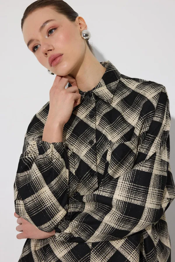 CHEMISE JACQUARD À PAILLETTES