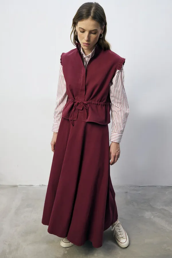 100% COTTON VEST AND SKIRT SET