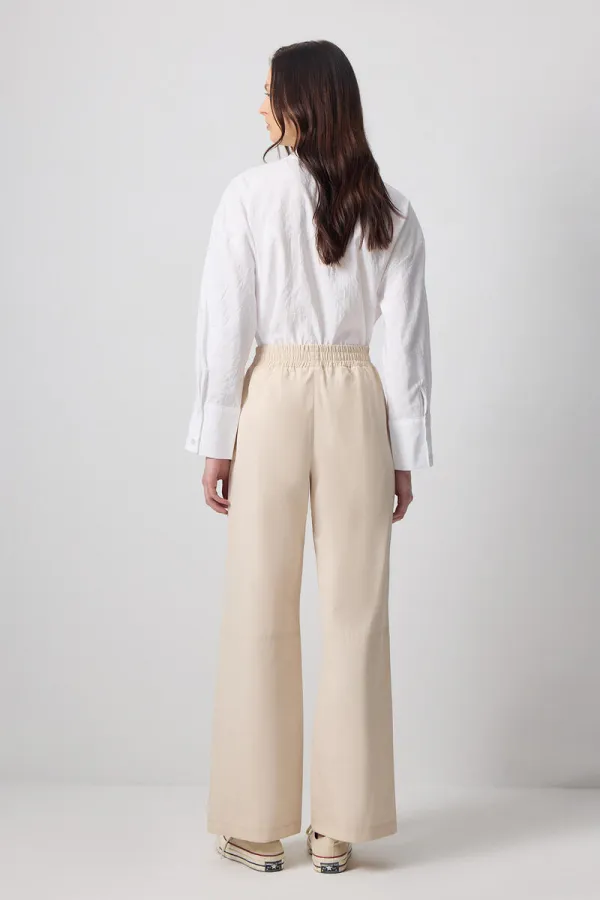 BELİ LASTİKLİ BOL PAÇA PANTOLON