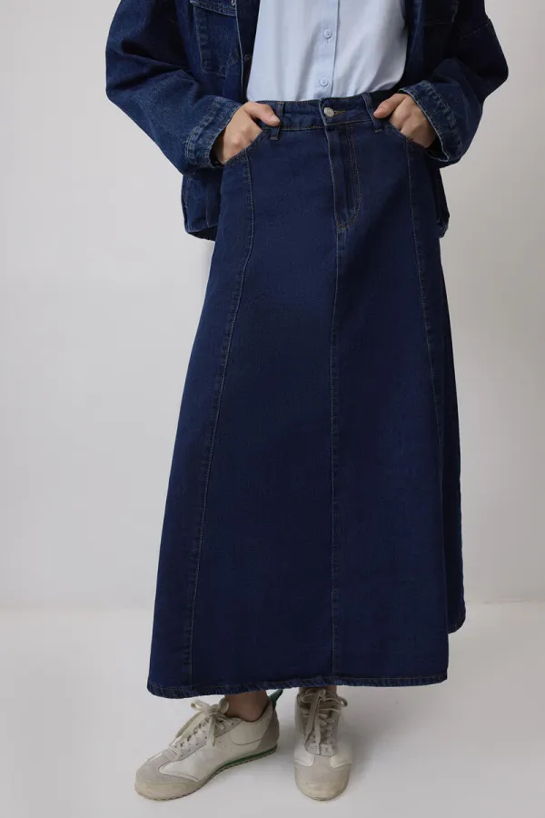 A KESİM DENİM ETEK