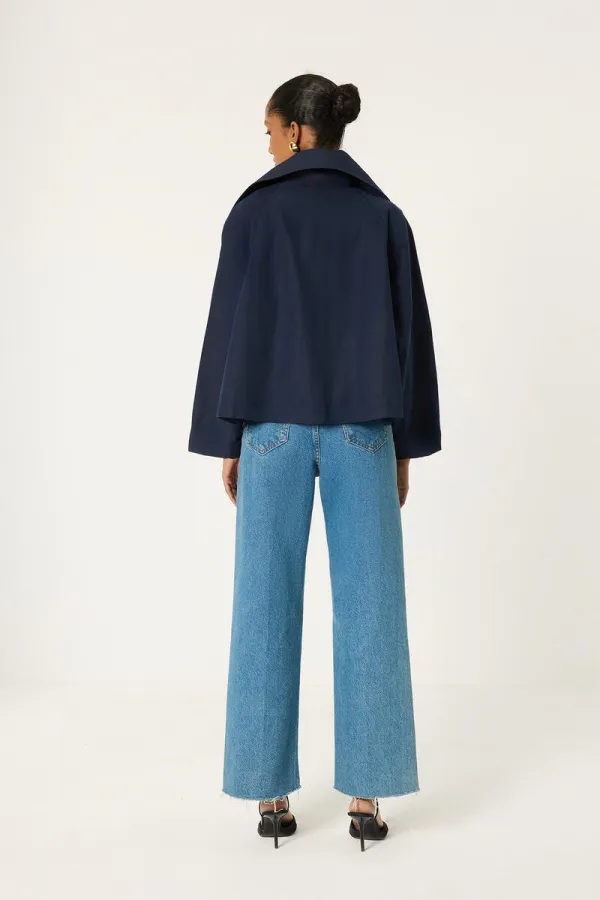 JACKET WITH GATHERED WAIST