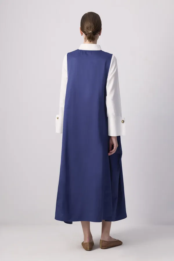 Gilet oversize froncé