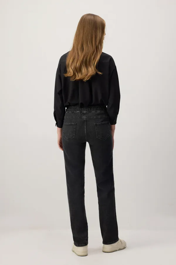 PANTALON EN JEAN AVEC TAILLE ÉLASTIQUE