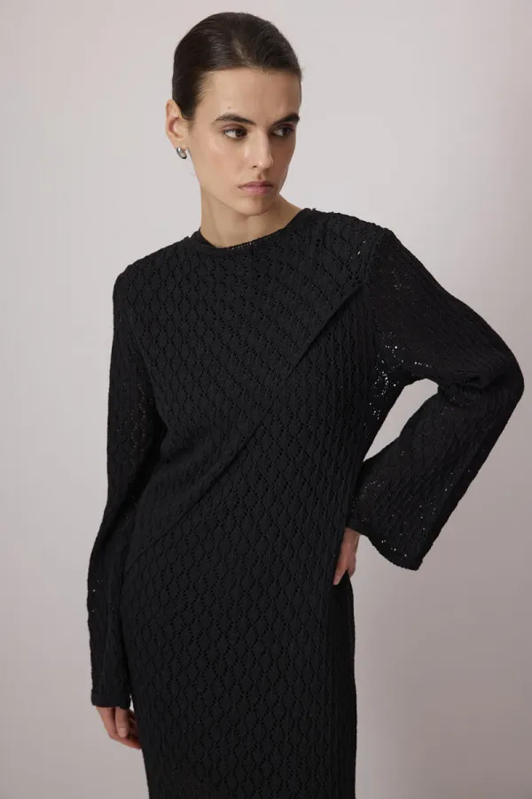 PAMUKLU BRODE ELBİSE